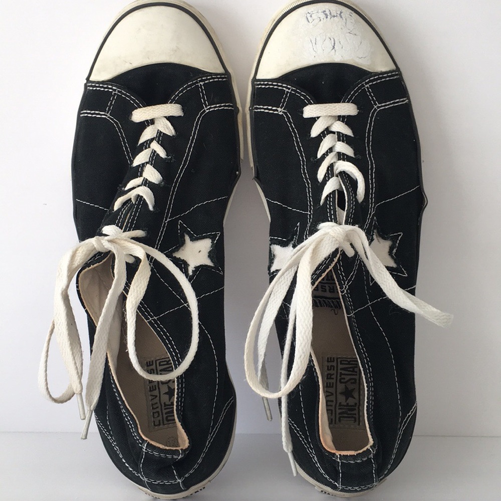 Converse One Star Canvas Black Size 12.